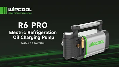 WIPCOOL R6 PRO — электрический насос для заправки холодильного масла